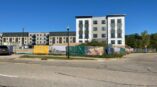 Eden Prairie, Minnesota construction fence mesh graphics Northlake Lofts