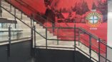 Minneapolis, Minnesota indoor wall graphic concrete block wrap