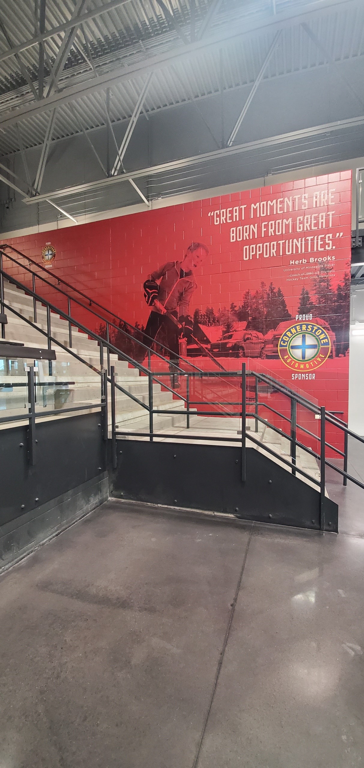 Minneapolis, Minnesota indoor wall graphic concrete block wrap
