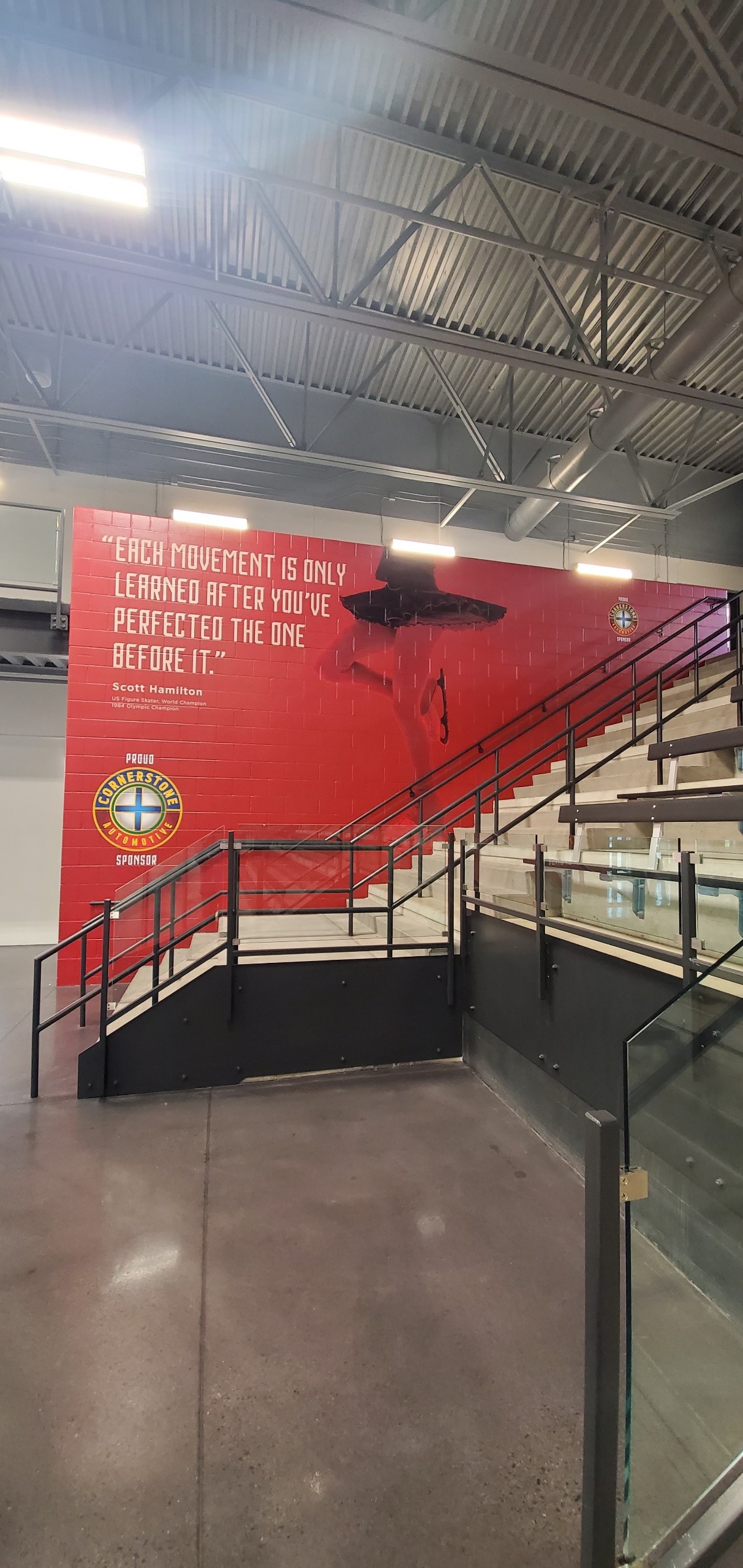 Minneapolis, Minnesota indoor wall graphic concrete block wrap