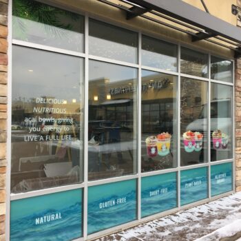 Prior Lake, Minnesota retail window graphics decal Nautical Bowls