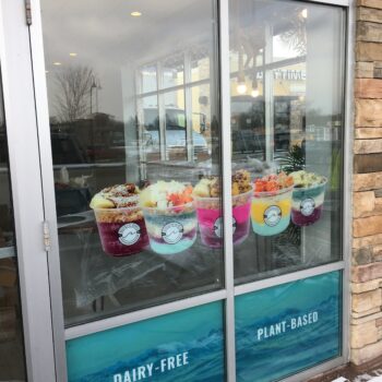 Prior Lake, Minnesota retail window graphics decal Nautical Bowls
