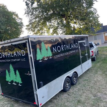 Eden Prairie, Minnesota vehicle graphics trailer wrap Northland Construction