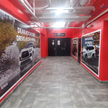 Minneapolis, Minnesota indoor wall event graphics Toyota