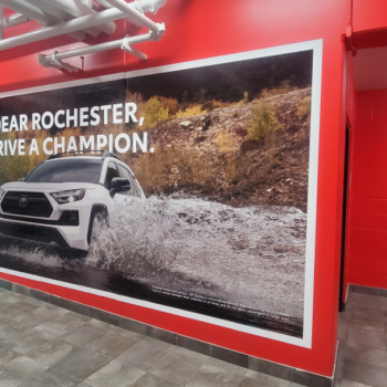 Minneapolis, Minnesota indoor wall event graphics Toyota