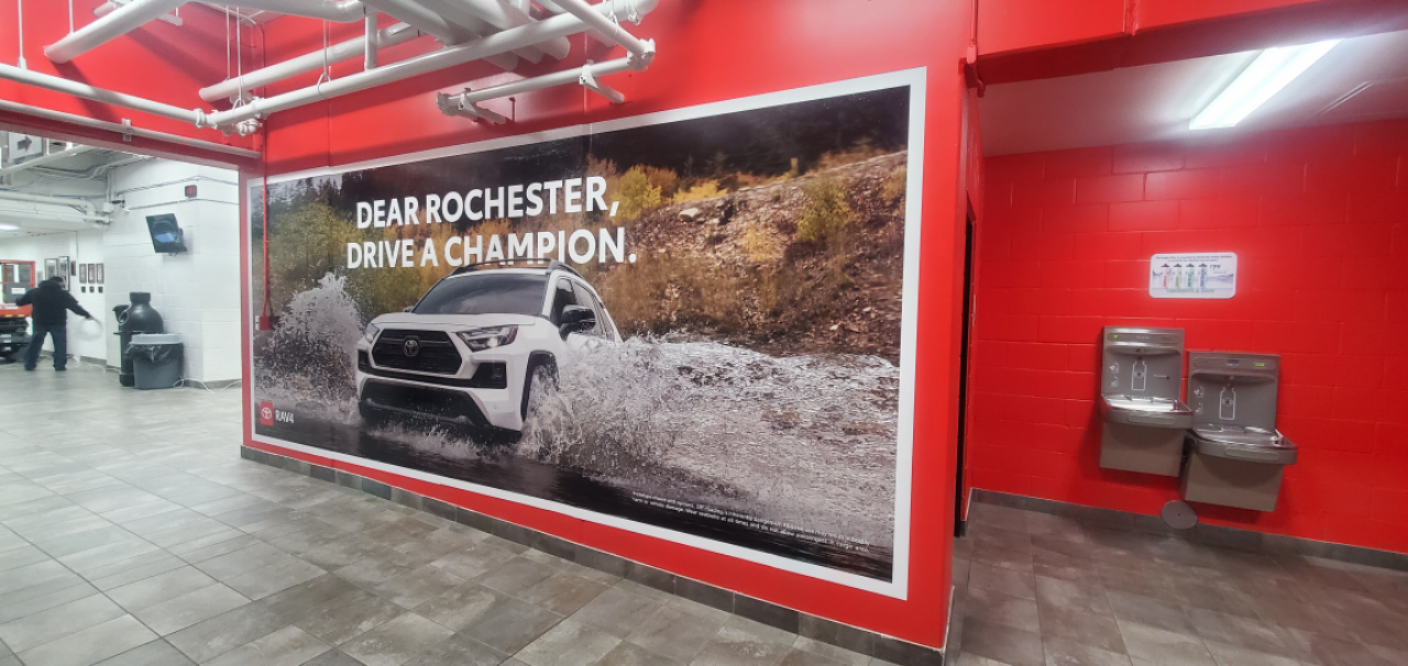 Minneapolis, Minnesota indoor wall event graphics Toyota