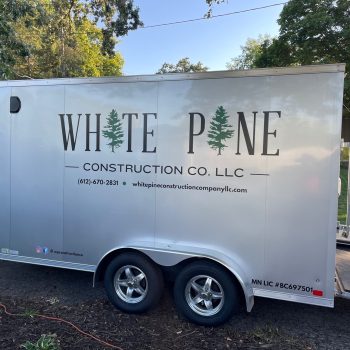 Eden Prairie, Minneapolis trailer decal White Pine Construction