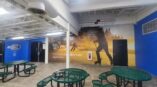 Minneapolis, Minnesota concrete block wall wrap indoor Mayo Clinic