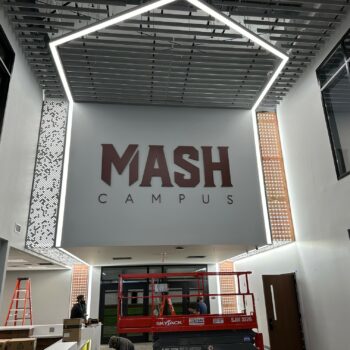 Savage, Minnesota indoor wall graphics for Mash