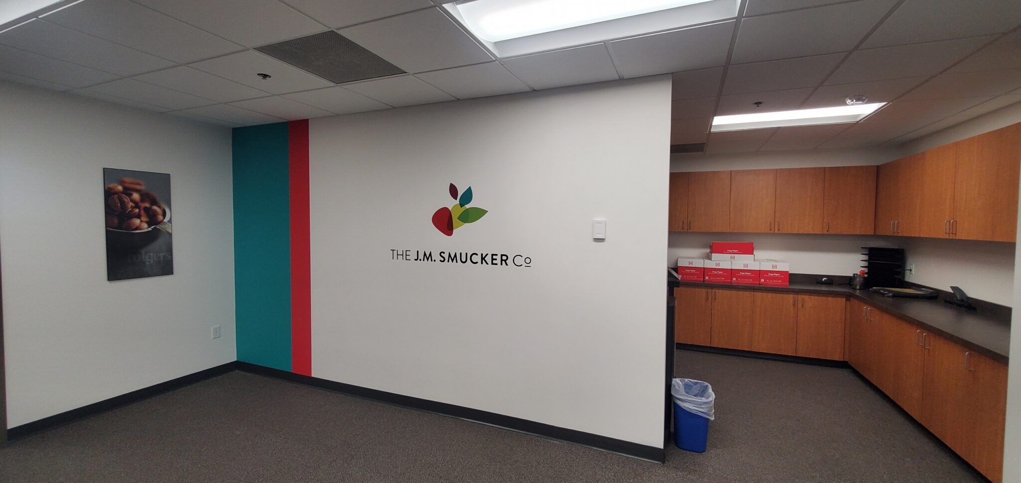 Edina, Minnesota wall mural office graphics Smuckers