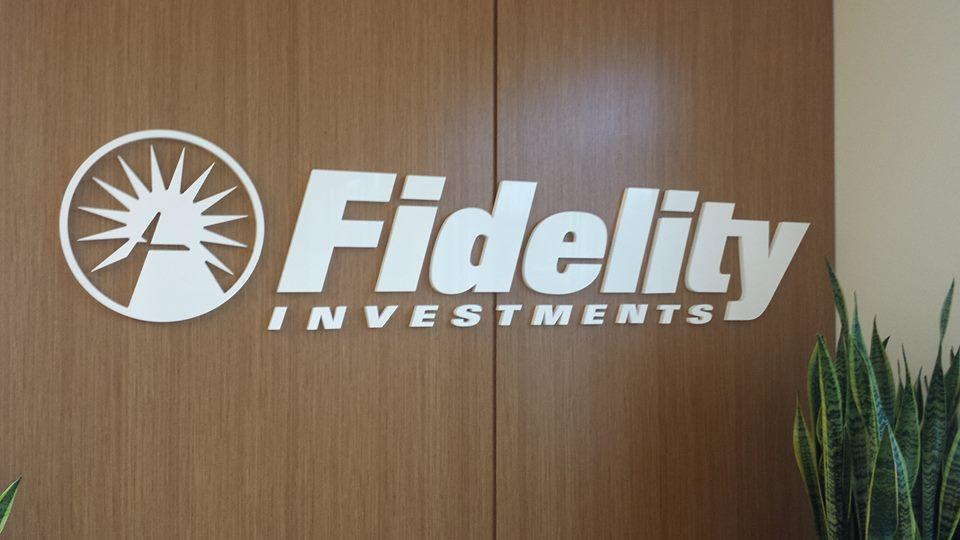 Fidelity Investments wall logo 