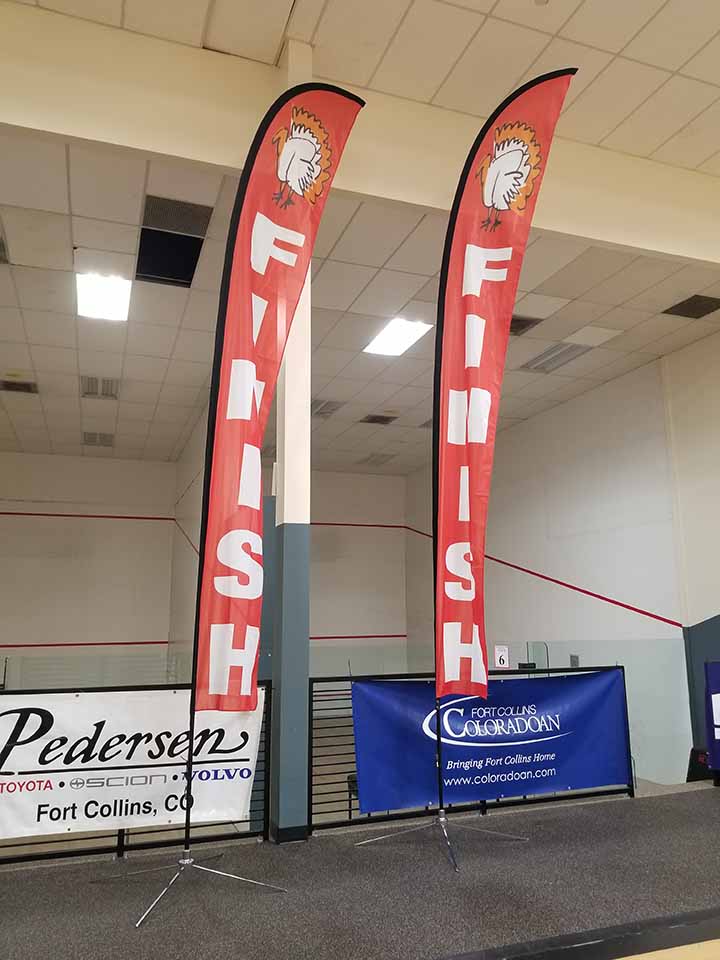 Finish Feather Flags