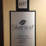 Office plaque of Silverleaf Realty Group