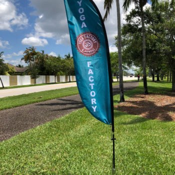 Yoga Factory banner flag