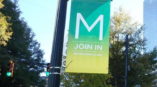 Midtown ATL banner on a light post