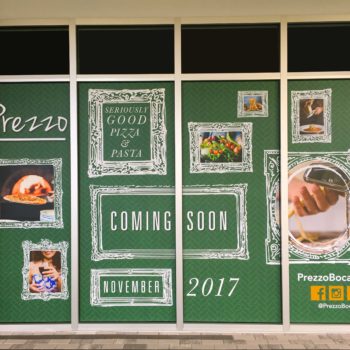 Prezzo restaurant opening advertisement