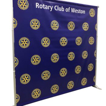 Rotary Club of Weston backdrop screen