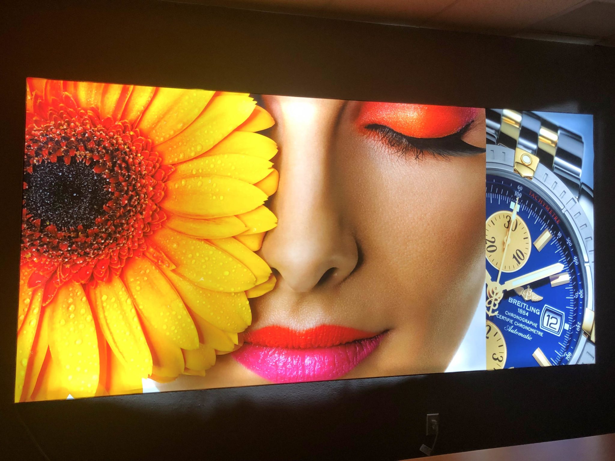 Sleek electronic device with vibrant display perfect for digital advertising