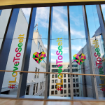 Custom window signage design