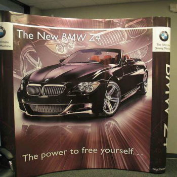 BMW Z4 trade show signage