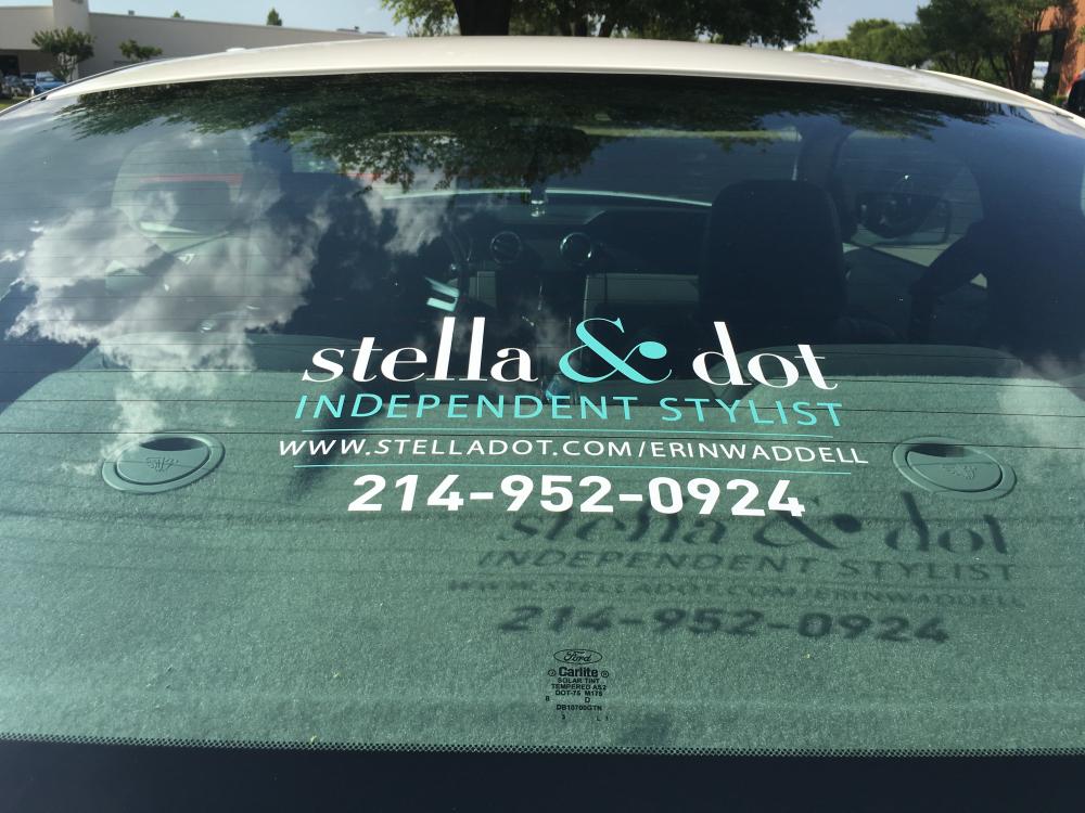 Stella and Dot Stylist rear windshield car decal