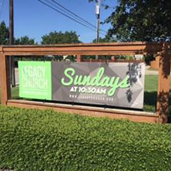 Legacy Church outdoor signage