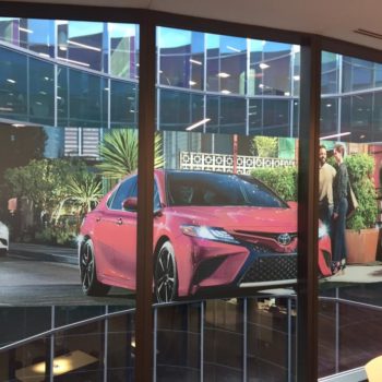 Toyota office window graphics