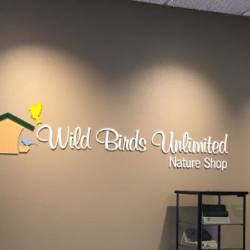 Wild Birds Unlimited Nature Shop 3d wall sign