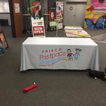 Frisco Fastpacs printed table cover