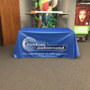 Custom Autosound printed table cover
