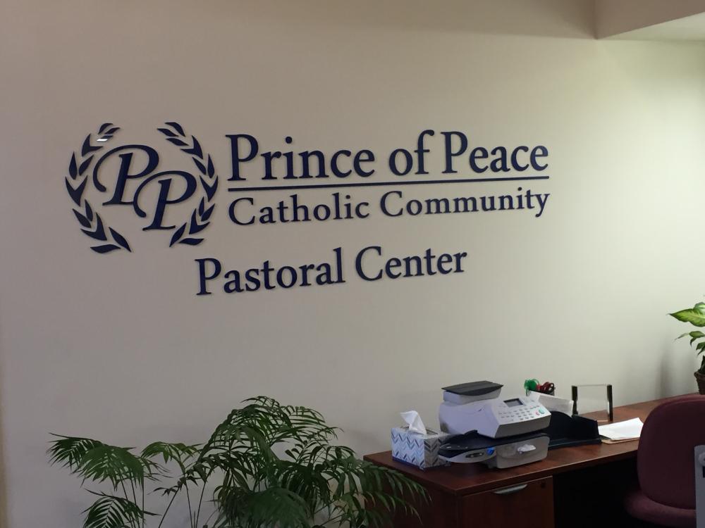 Prince of Peace Pastoral Center 3d wall sign