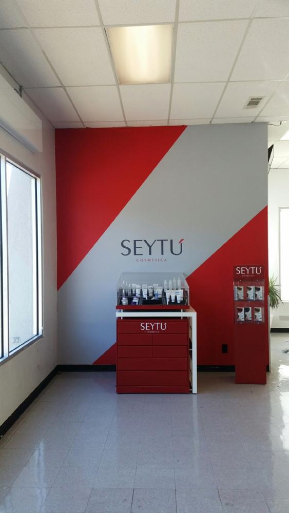 Seytu Cosmetics sale display graphics