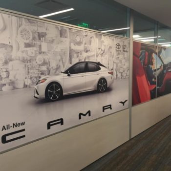 Toyota Camry office cubicle graphics