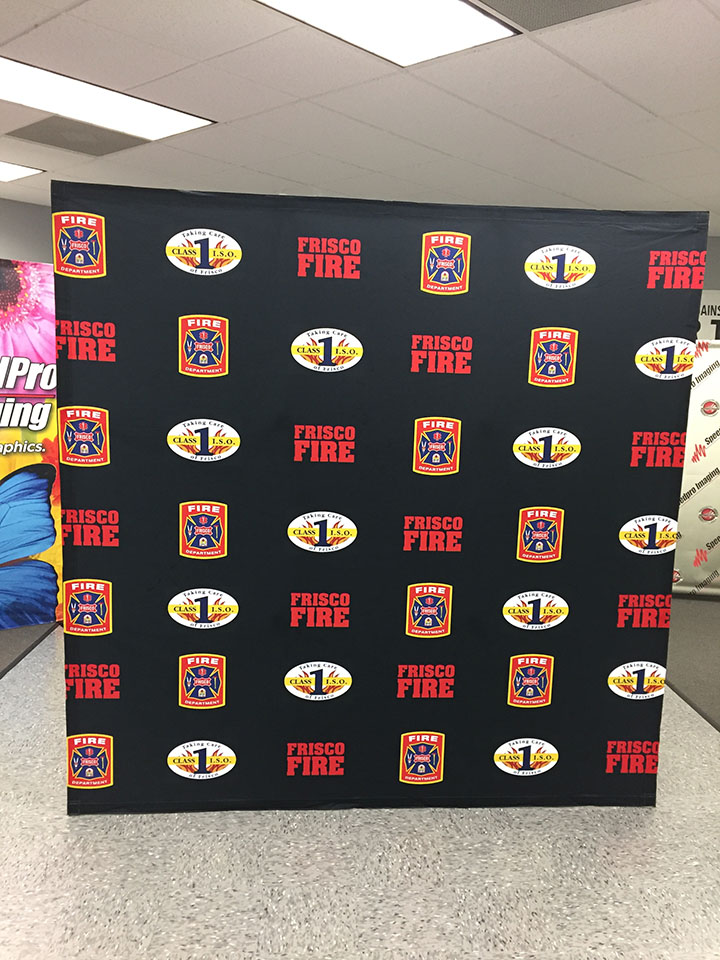 Frisco Fire step and repeat banner