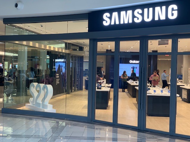 Samsung foam letters sign