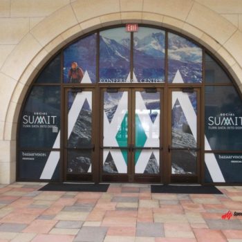Social Summit Conference Center window graphics 