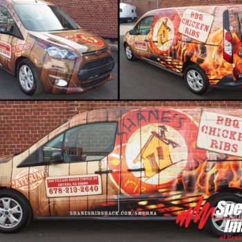 Shane's BBQ vehicle fleet wrap  
