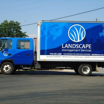 Landscape Management Services vehicle wrap 