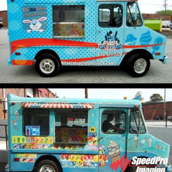 Atlanta Ice Cream Truck fleet wrap 