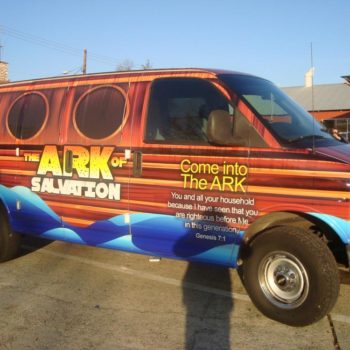 The Ark of Salvation vehicle fleet wrap 