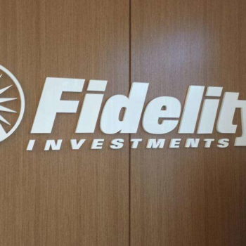 Fidelity wall sign
