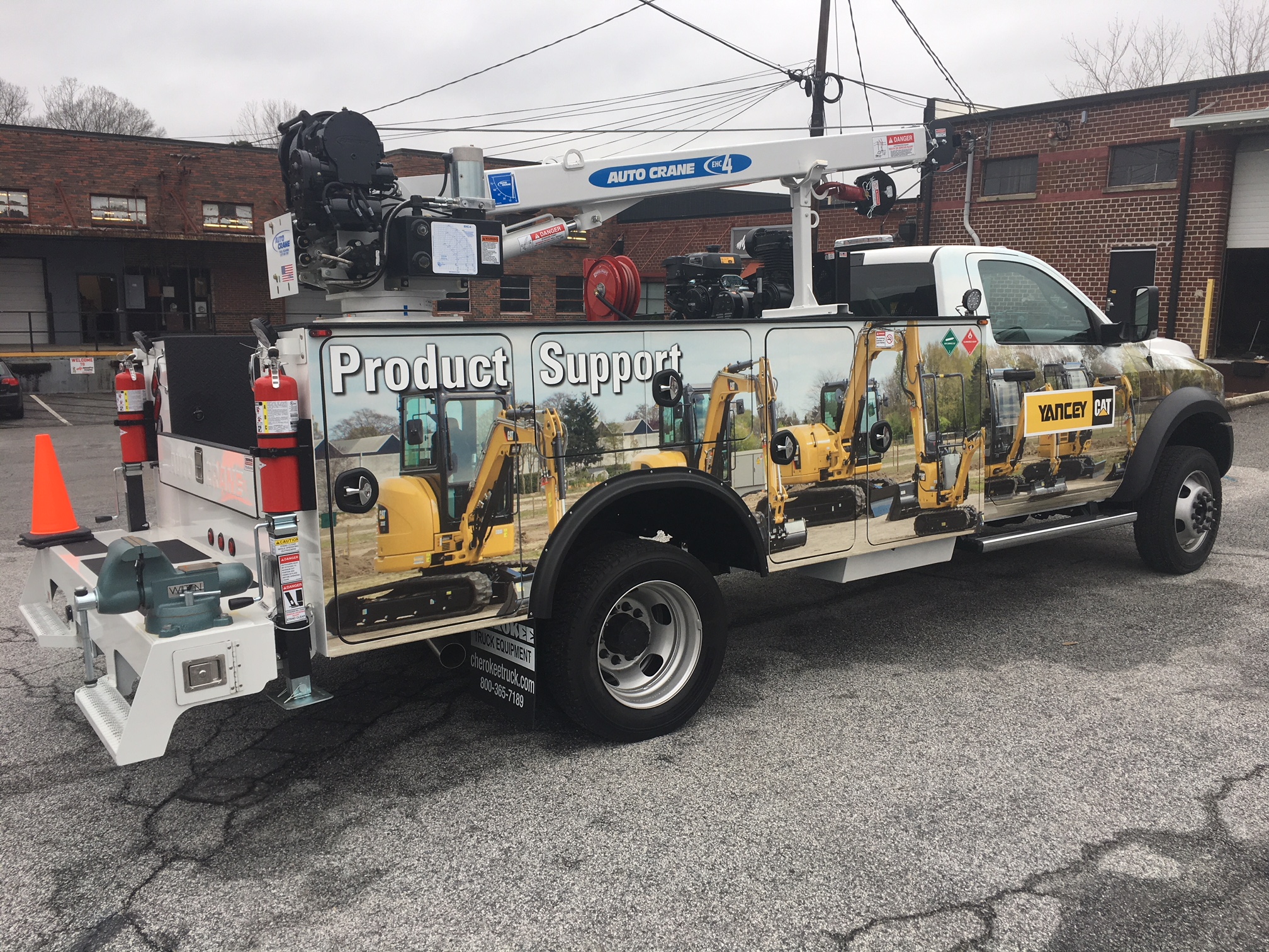 Yancey Cat Product Support truck fleet wrap 