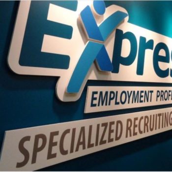 Express raised letter sign