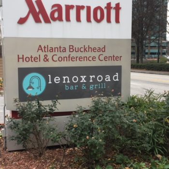Marriott Hotel sign 
