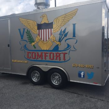 VI Comfort trailer wrap