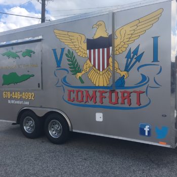 VI Comfort trailer wrap