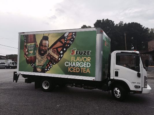Fuze Iced Tea Mr. T vehicle fleet wrap