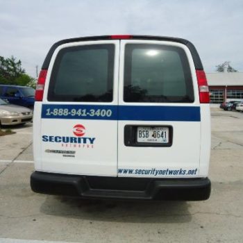 Security vehicle fleet wrap 