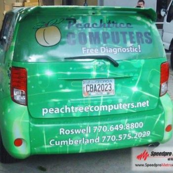 Peachtree Computers vehicle fleet wrap 