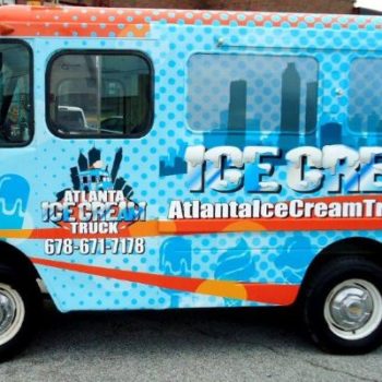 Atlanta Ice Cream Truck vehicle fleet wrap 